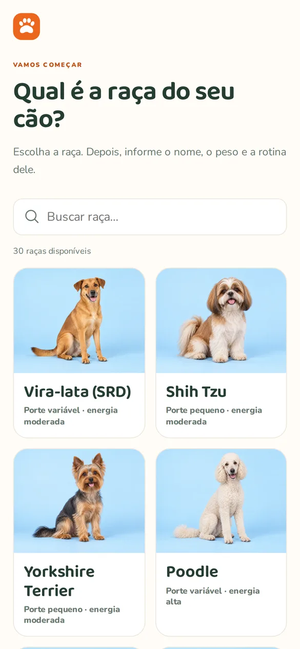 Conheça o Dog Chef Studio — tela real do aplicativo